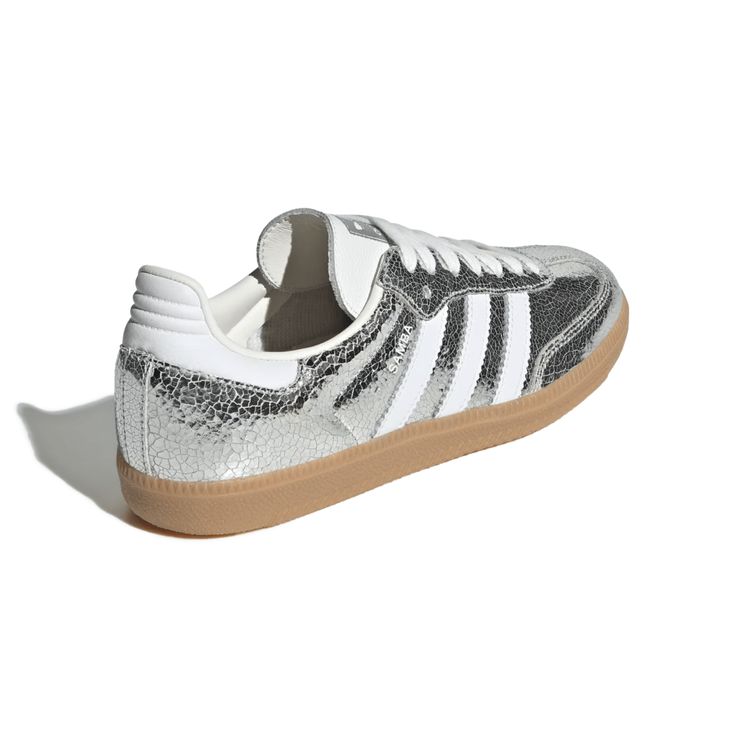 Adidas Samba OG Silver Metallic Cracked