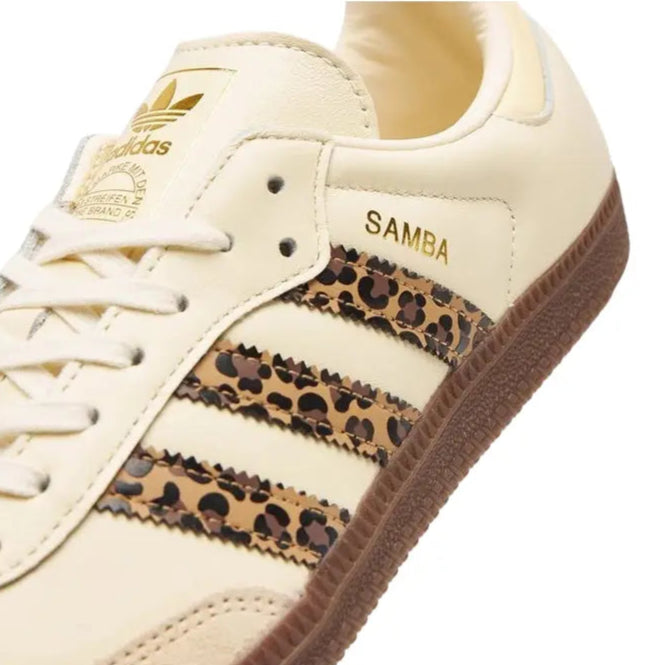 Adidas Samba OG GS Leopard Cream White