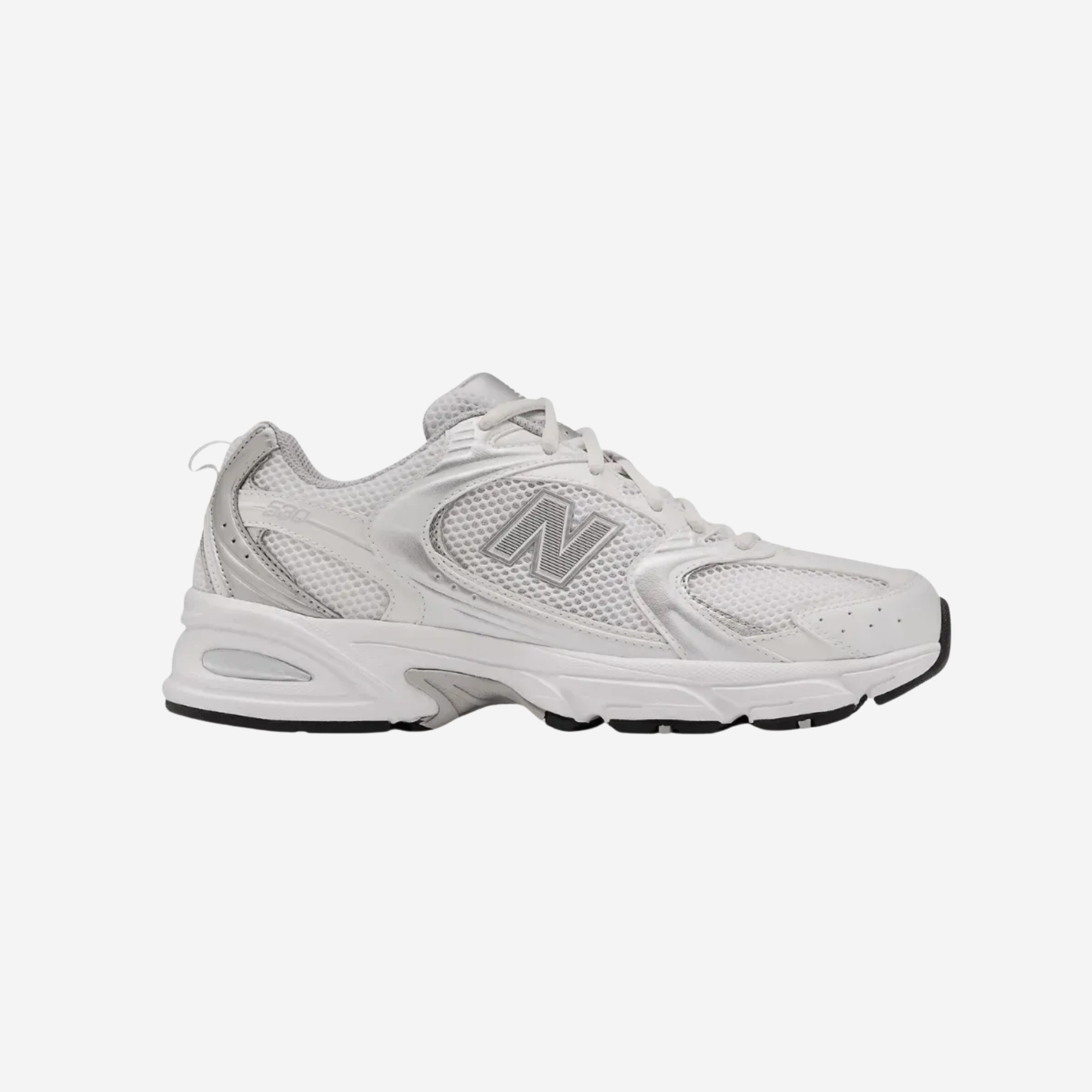 New Balance 530 White Silver Metallic