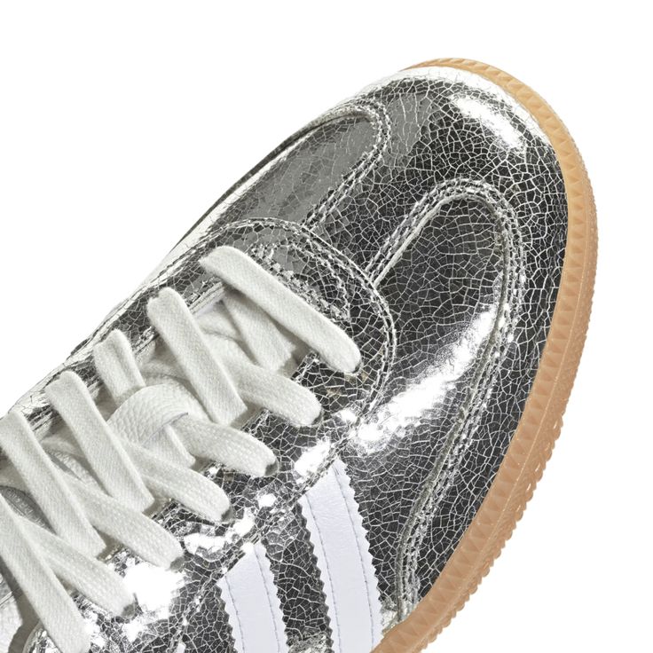 Adidas Samba OG Silver Metallic Cracked