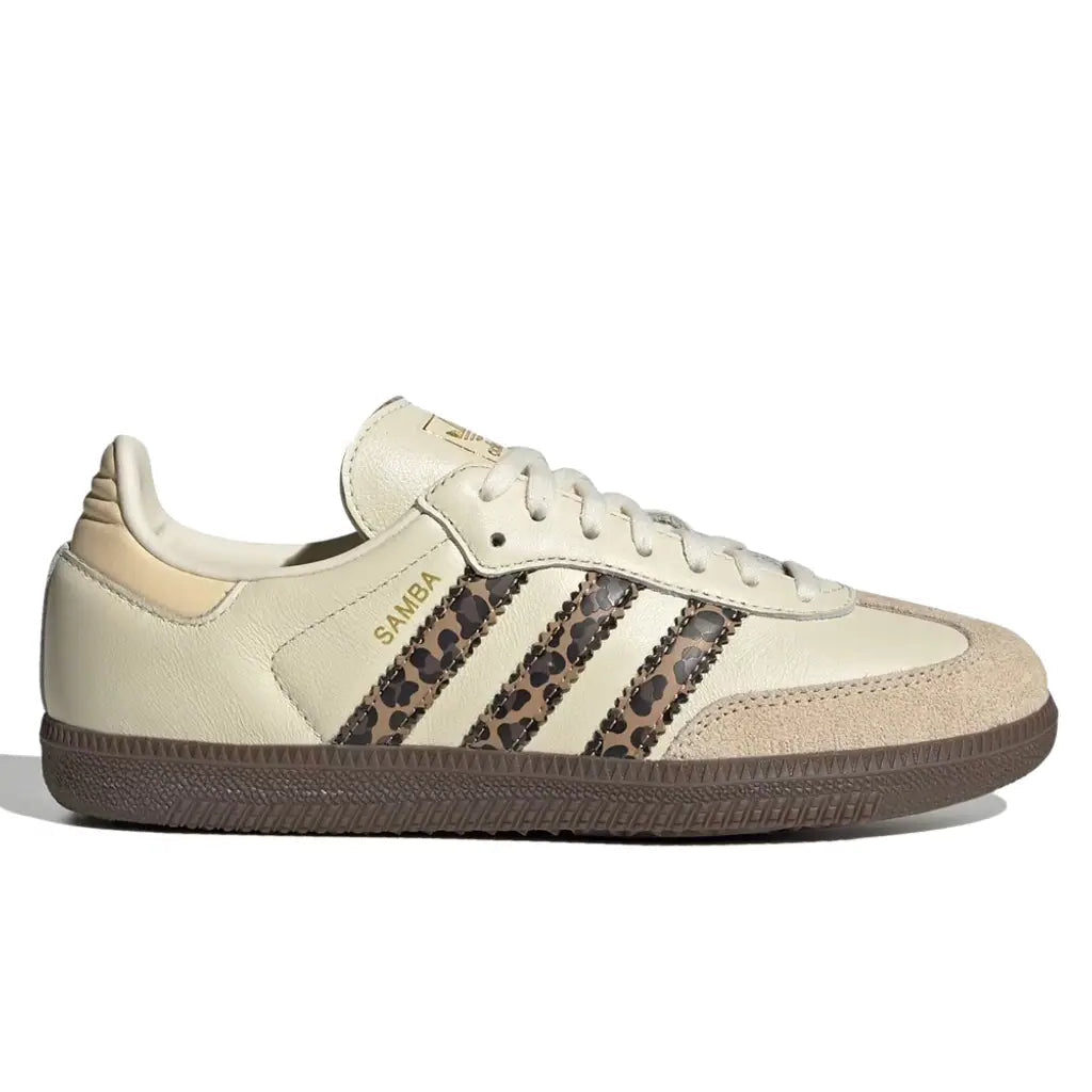 Adidas Samba OG GS Leopard Cream White